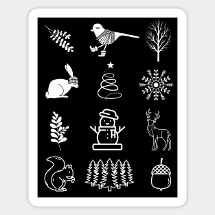 Cute Winter Pattern Sticker